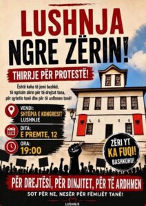 Pjesëmarrje minimale në protestën “Lushnja Ngre Zërin”.