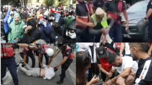 Vezë e domate drejt efektivëve te Kuvendi, policia përgjigjet me gaz lotsjellës, disa të shoqëruar. Përplasje edhe në seancë, shkak marrëveshja për kredi 302 mln dollarë nga SHBA