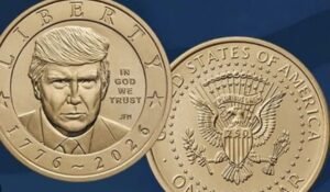 Trump në monedhën 1-dollarëshe/ Presidenti bëhet i pari në detyrë që shfaqet në një monedhë amerikane