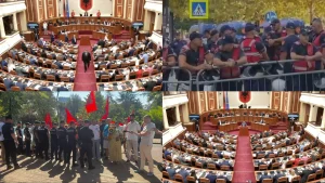 Deputetët e bllokuar në Kuvend, Policia tenton të lirojë aksin, thirrje protestuesve që të lirojnë rrugën